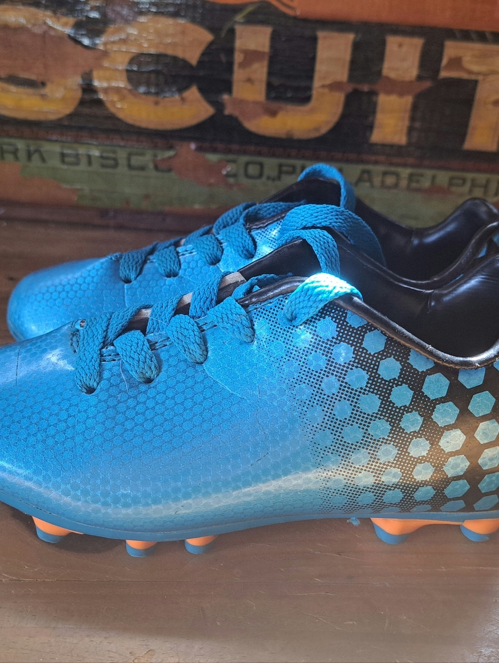 Vizari Palomar FG Soccer Cleats Toddler Size 9 Blue Black